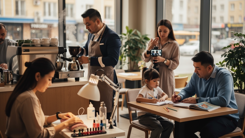 Казахстан: Юристы варят кофе, инженеры учат детей, а педагоги становятся мобилографами