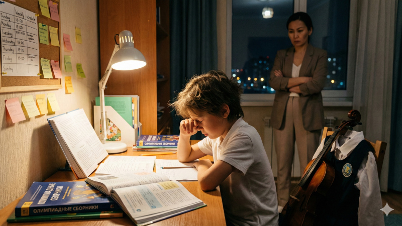 Казахстанские школьники: давление и перегрузки в образовании