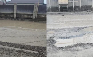 Алматинский школьник призывает обратить внимание на плохие дороги в Рахат-Мадениет